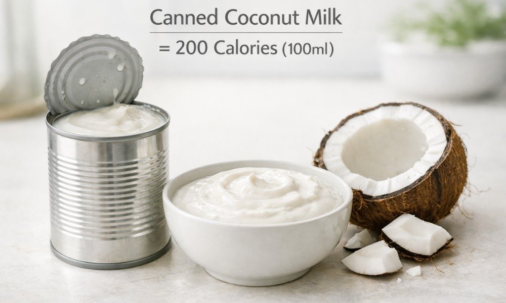 calories in canned coconut milk