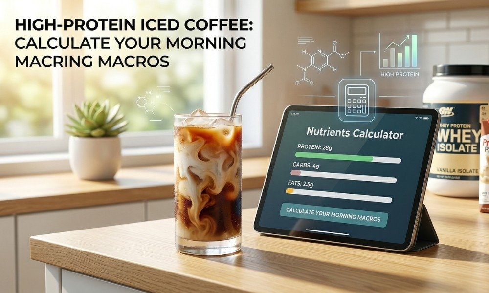 high-protein iced coffee