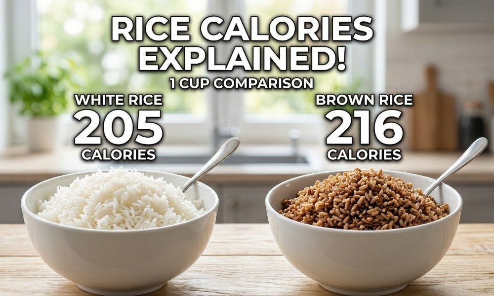 calories in 1 cup cooked rice