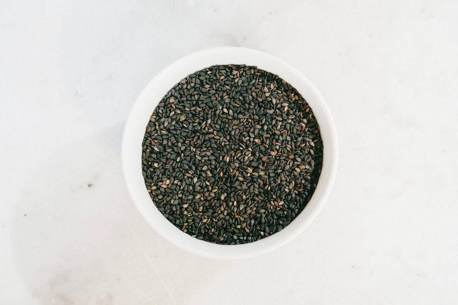 black sesame seeds