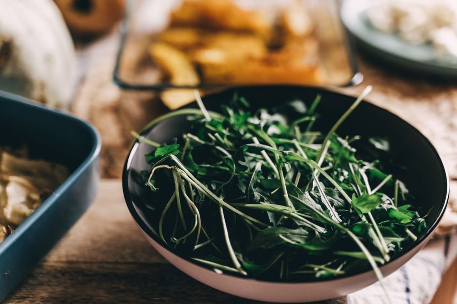cooked arugula