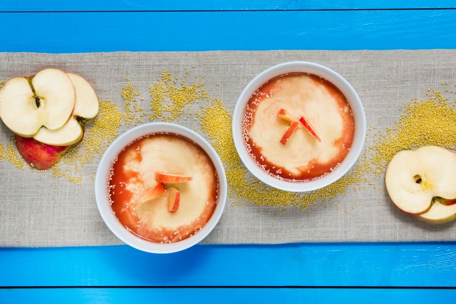 cooked millet porridge