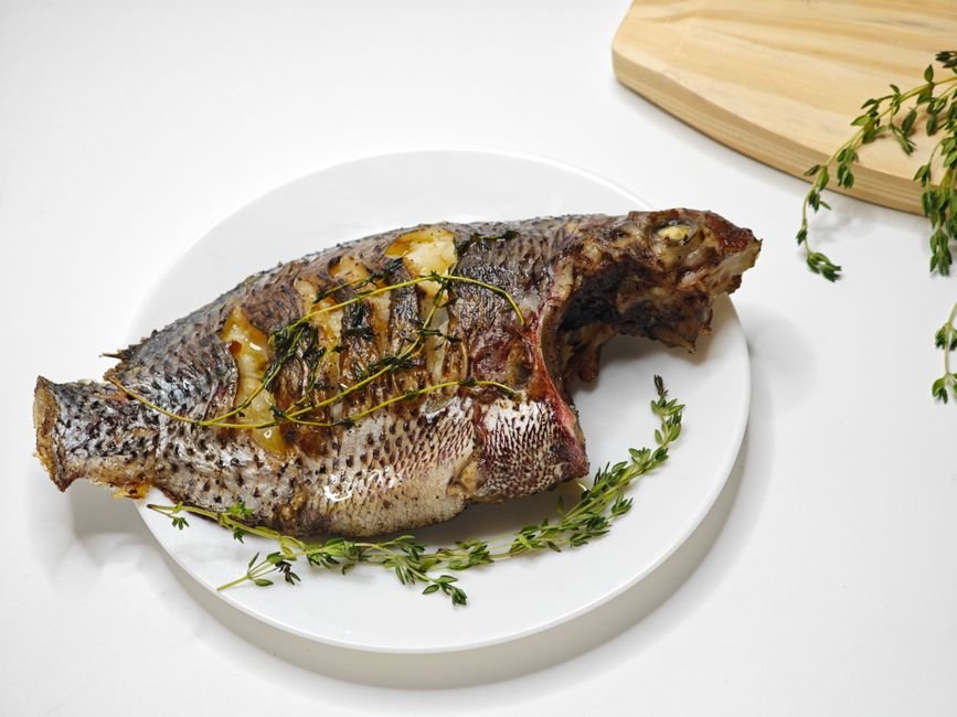 cooked tilapia fillet