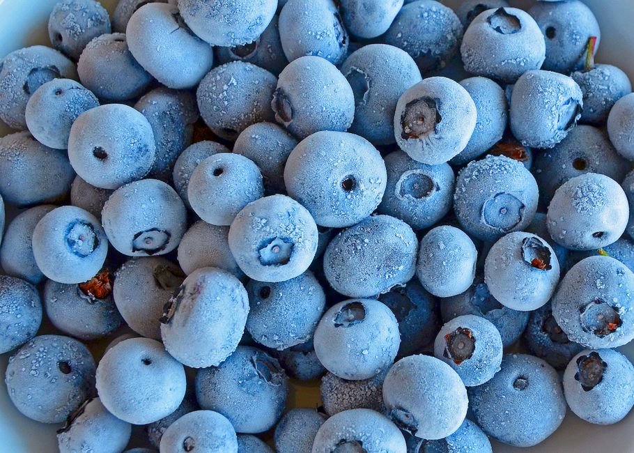 frozen blueberries