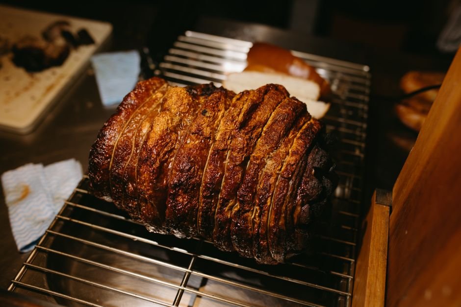 marbled fatty roast beef
