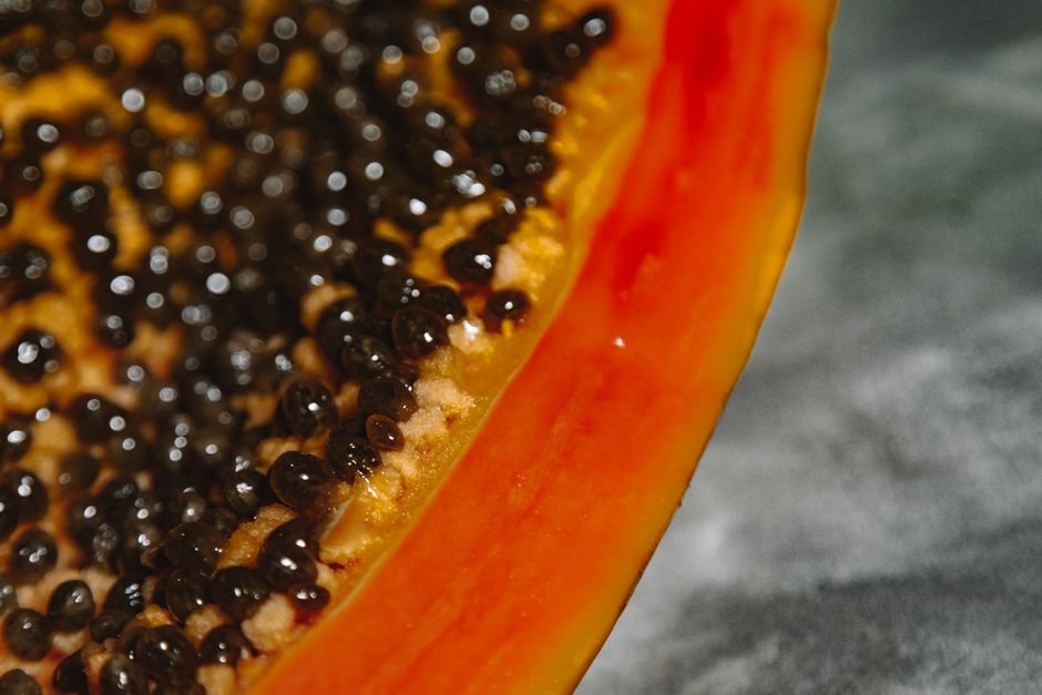 ripe yellow-orange papaya