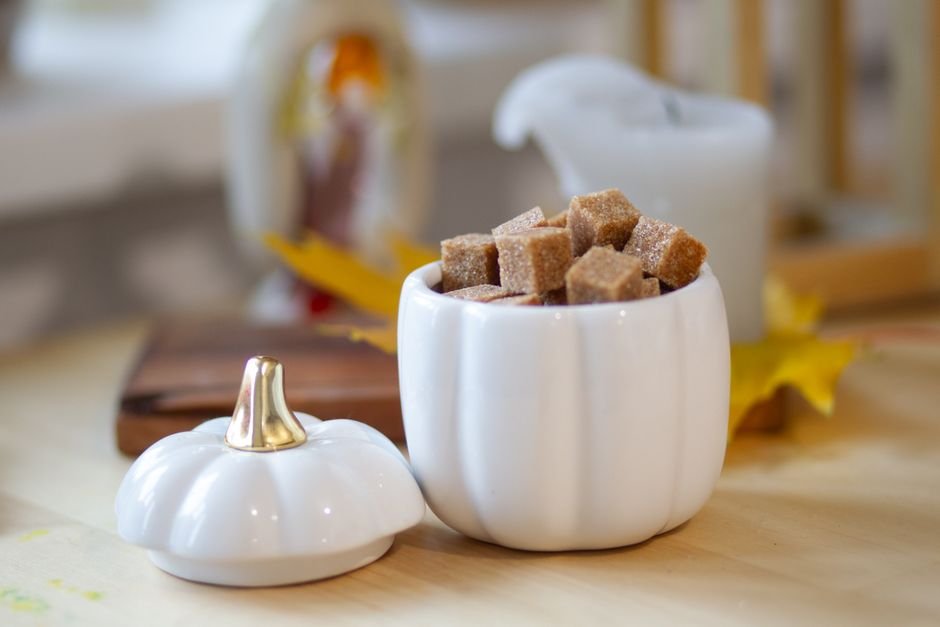 roasted pumpkin cubes