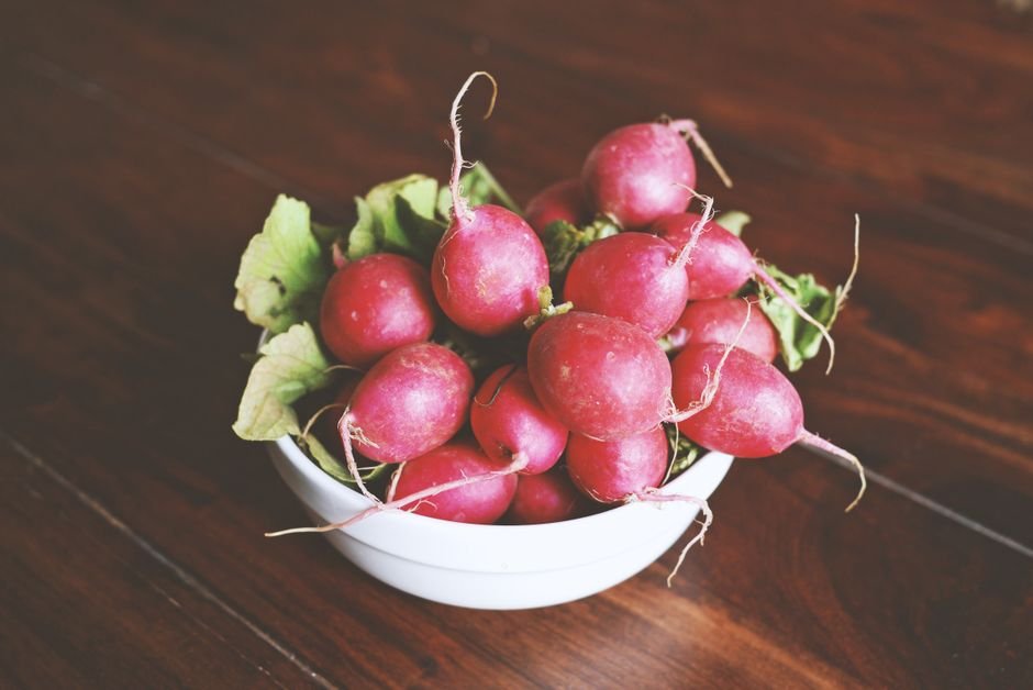 roasted radishes