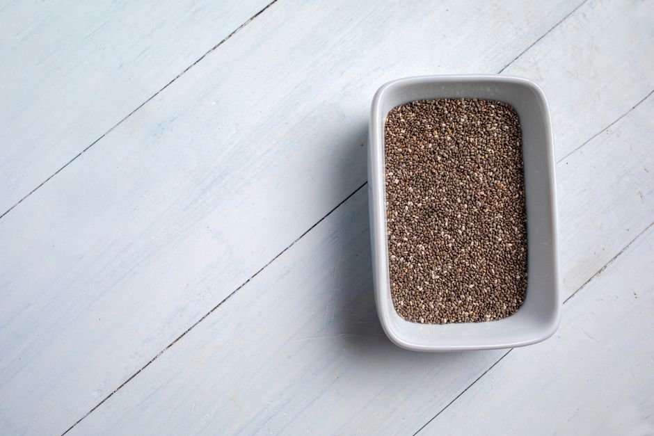 white chia seeds