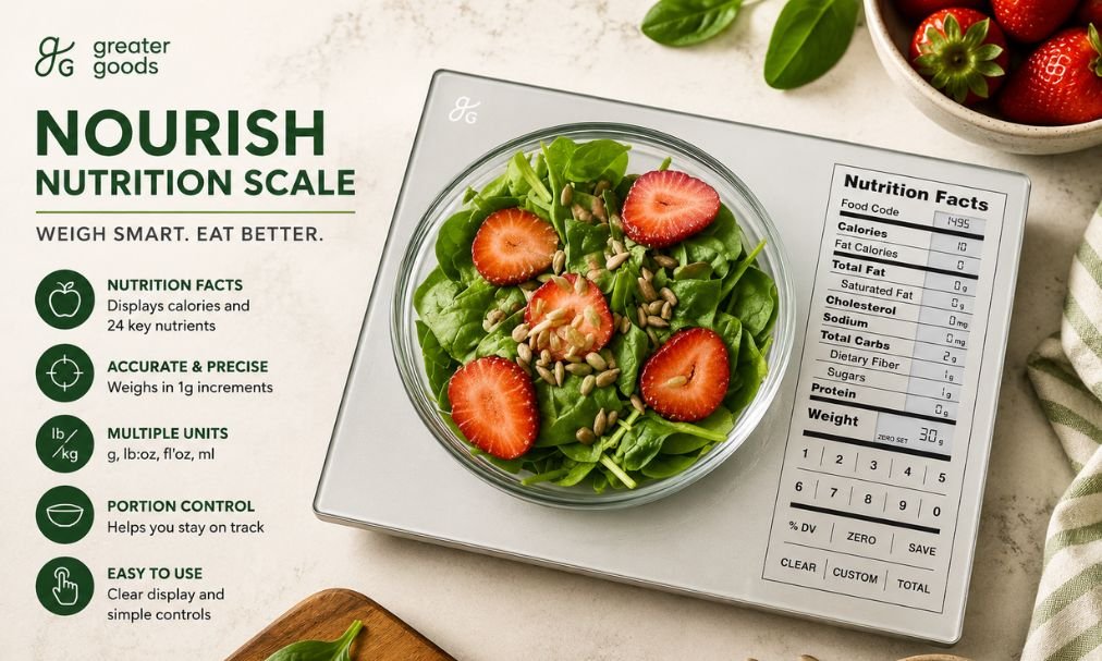 Greater Goods Nutrition Food Scale